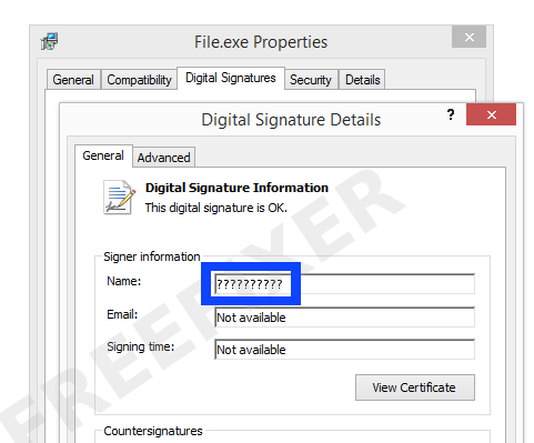 Screenshot of the ?????????? certificate